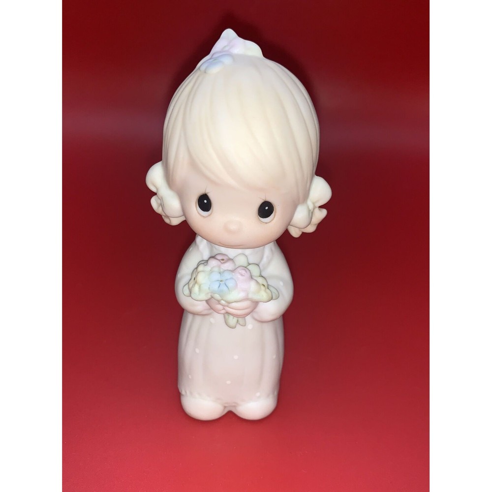 Precious Moments Junior Bridesmaid Figurine - 1983 - Enesco E-2845